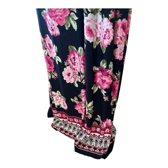 ♥️THREE Pink Hearts♥️Sleeveless Floral maxi dress Size (XXL) - Picture 9 of 11
